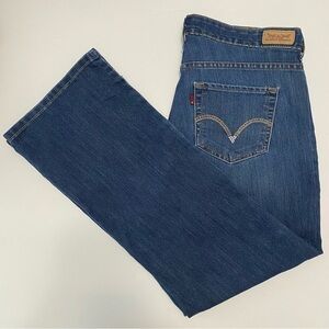 Levi’s Women’s Perfectly Slimming 512 Bootcut Denim Blue Jeans 16M 35x30 Western